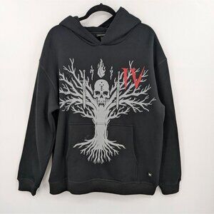 Diablo IV Hoodie The Wild Collective Size L Graphic Skull Tree Rune Gamer Gothic